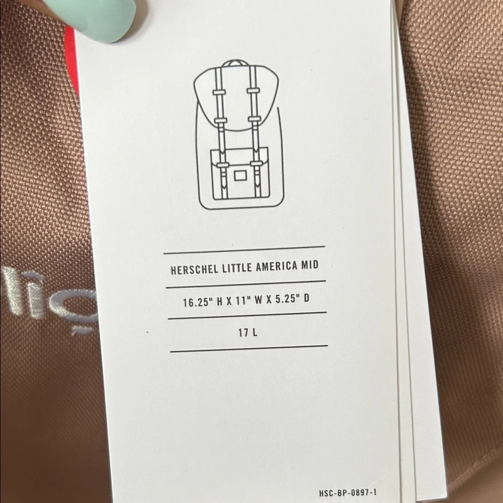 🎒 Herschel Little America Backpack – Rose Pink 🌸 Brand new with tags ✅